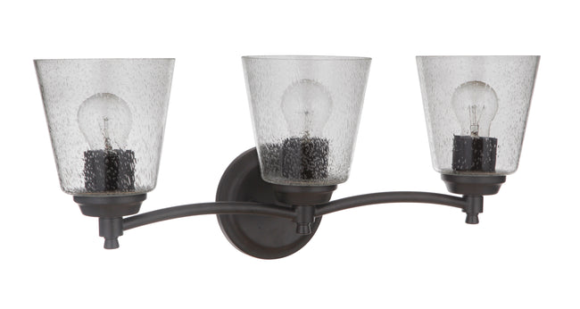 50203-FB - Tyler 3 Light 22" Wide Vanity Light - Flat Black