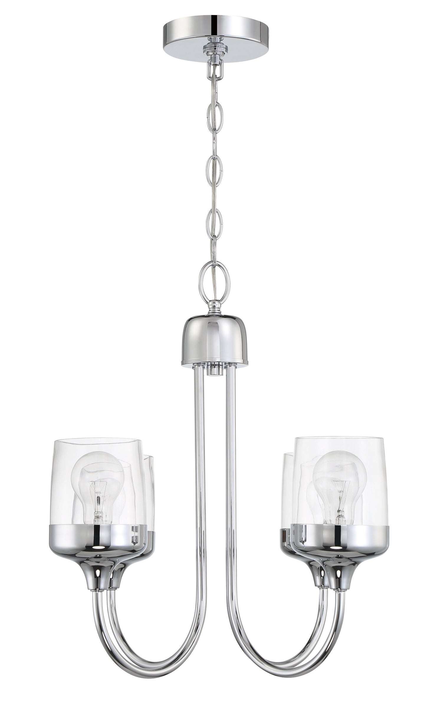 58124-CH - Wrenn 4 Light 20" Wide Chandelier - Chrome