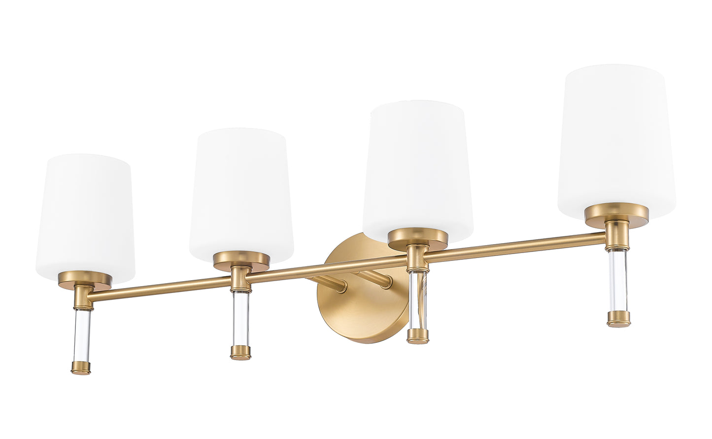 7700-4V-MGLD - Henri 4 Light 32" Vanity - Modern Gold