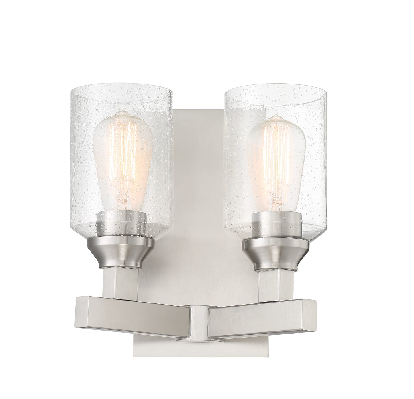 53162-BNK - Chicago 2 Light 10" High Wall Sconce - Brushed Nickel