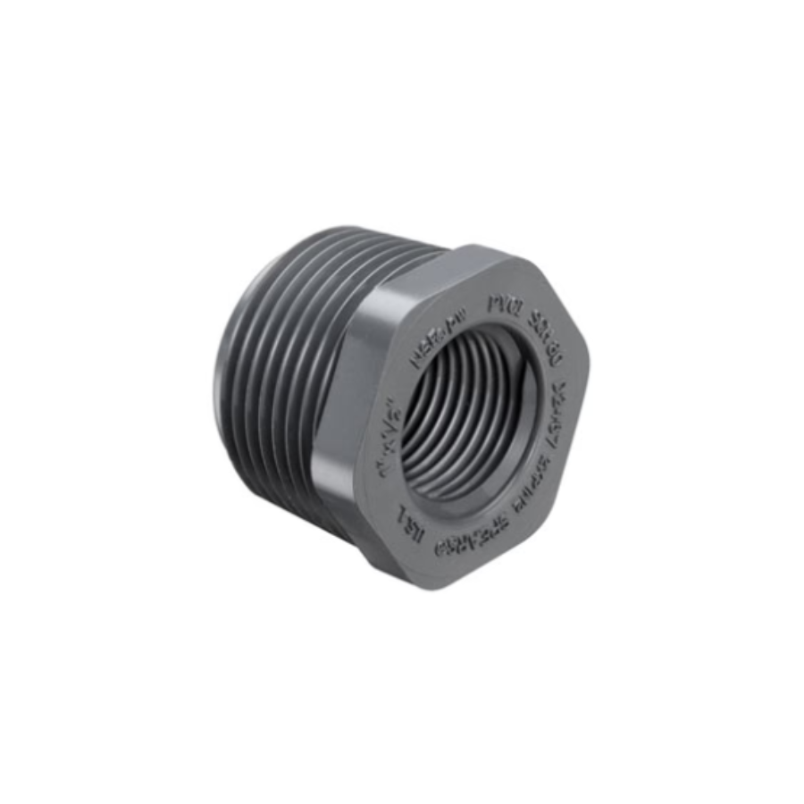 839-209 - 1-1/2" X 1/2" - PVC REDUCING BUSHING MPTXFPT - SCH80