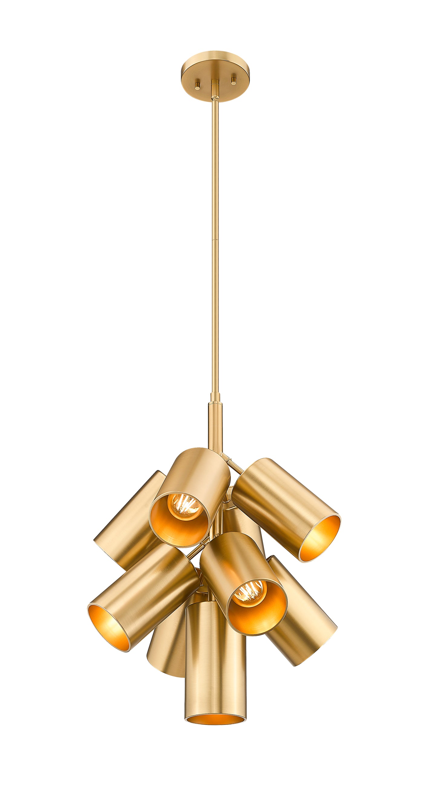 7520-9MGLD - Lumina 9 Light 17" Chandelier - Modern Gold