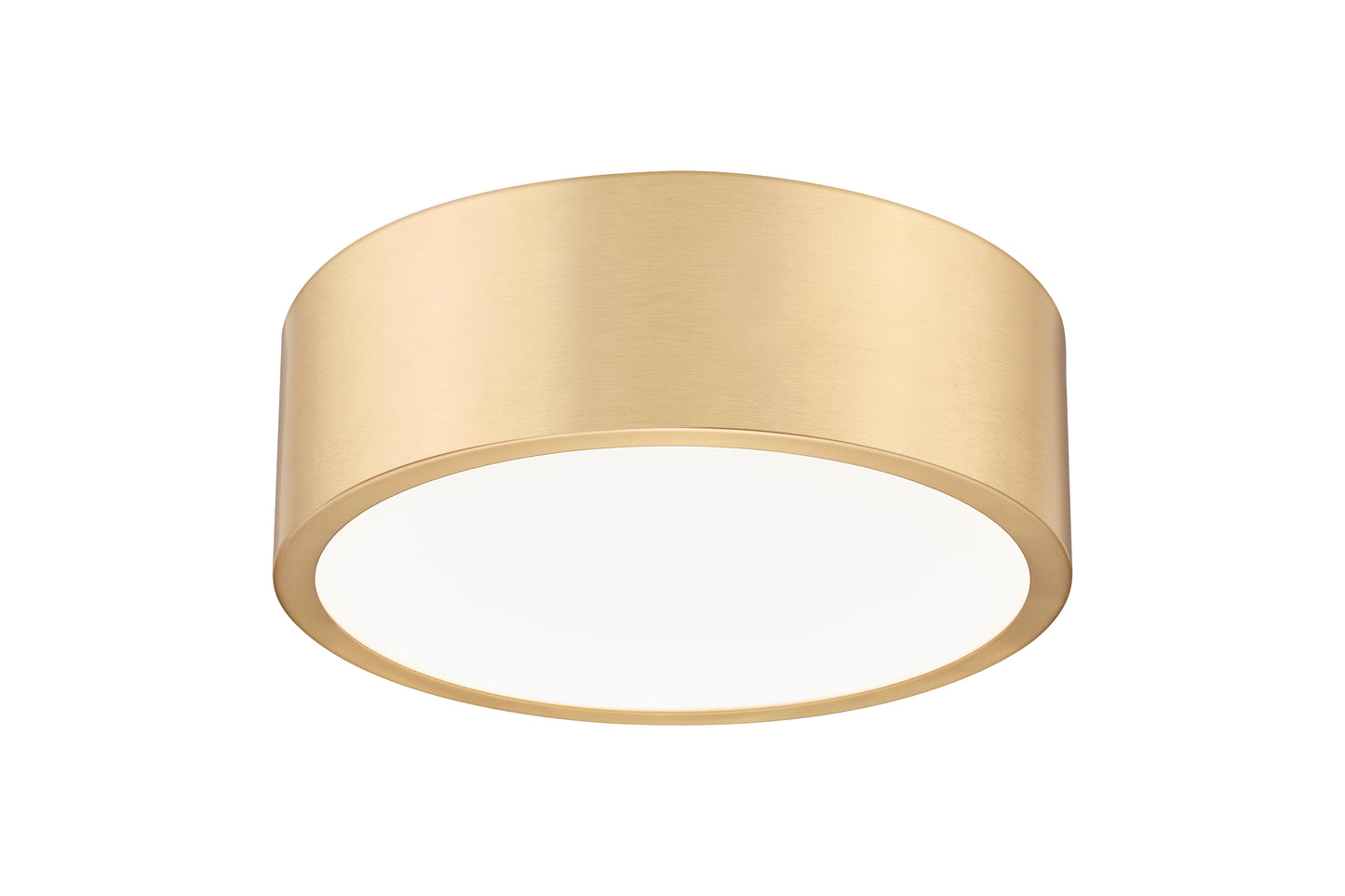 1017F12-MGLD-LED - Coronado 1 Light Flush 12" Mount - Modern Gold