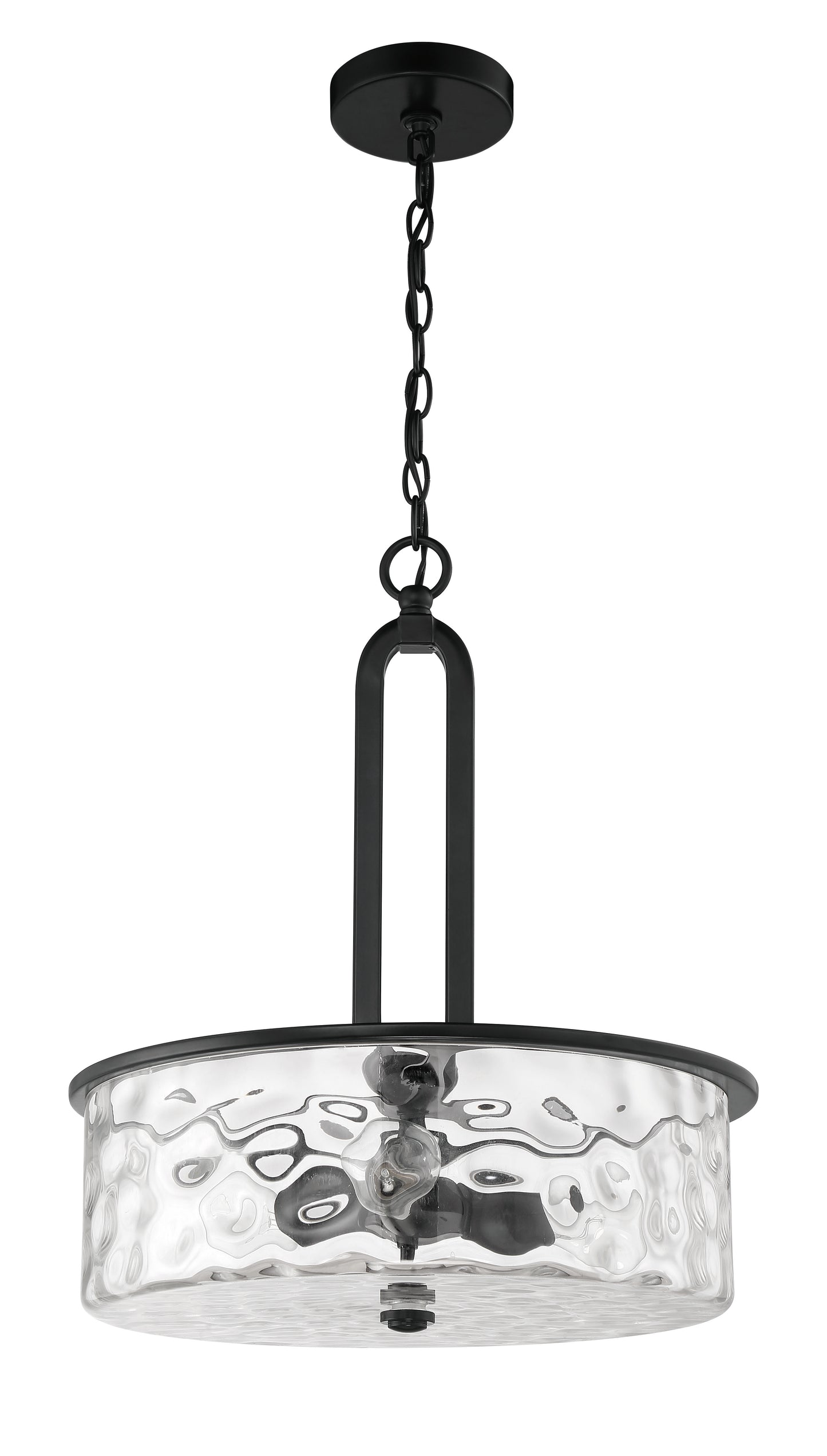 54293-FB - Collins 3 Light 18" Wide Pendant - Flat Black