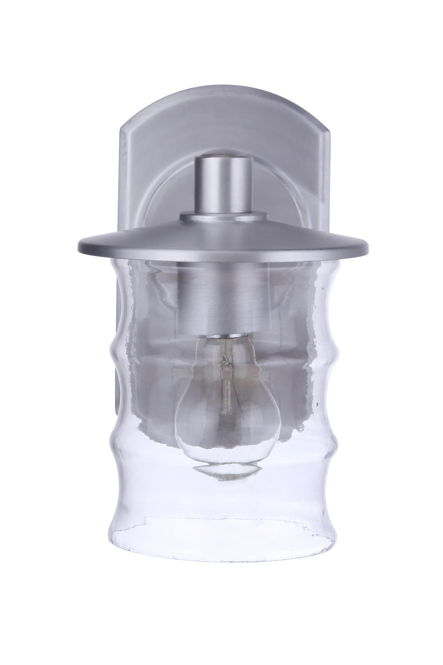 ZA3614-SA - Canon 1 Light 10" High Outdoor Wall Lantern - Satin Aluminum
