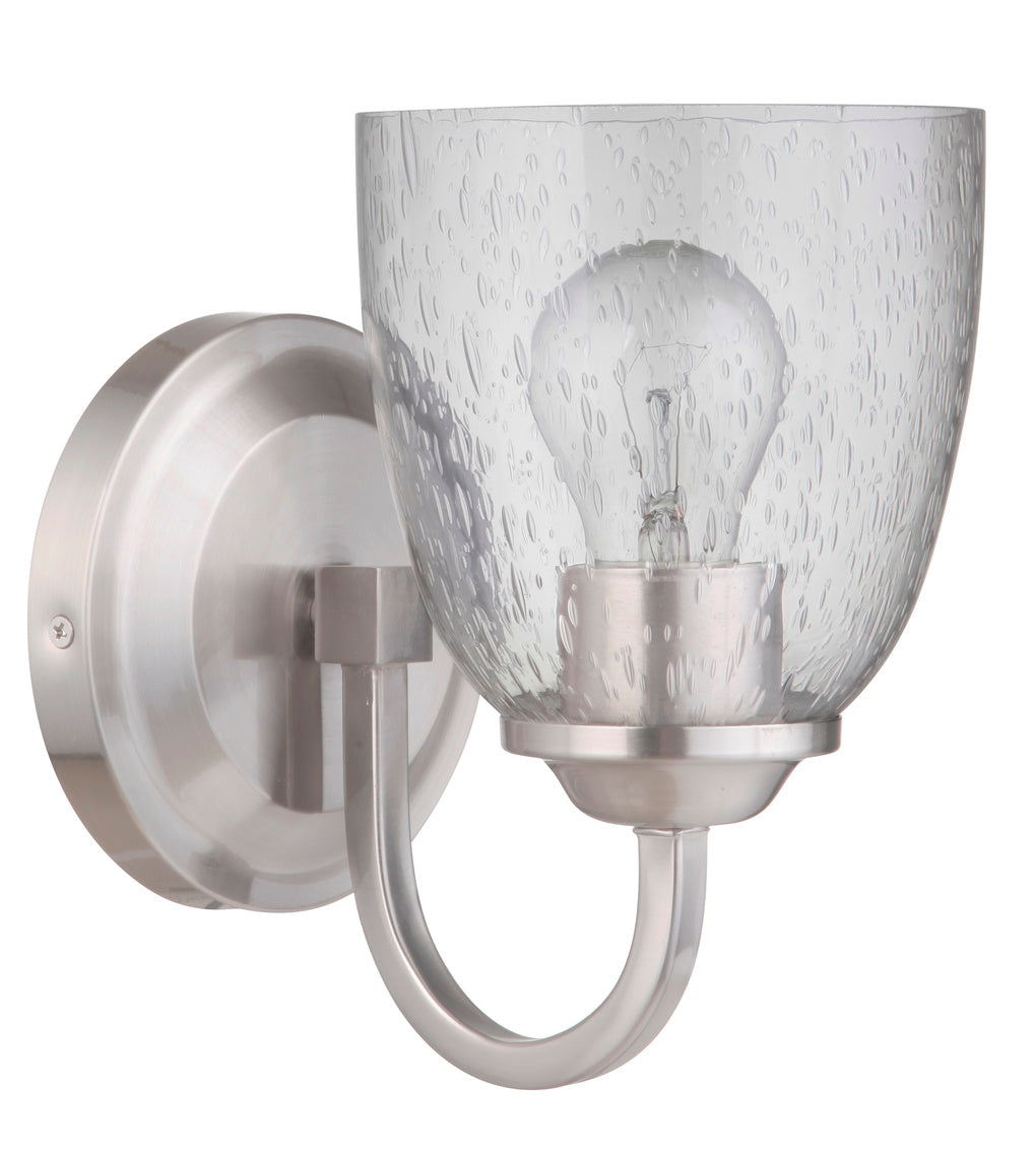 49901-BNK - Serene 1 Light 8.75" High Wall Sconce - Brushed Nickel