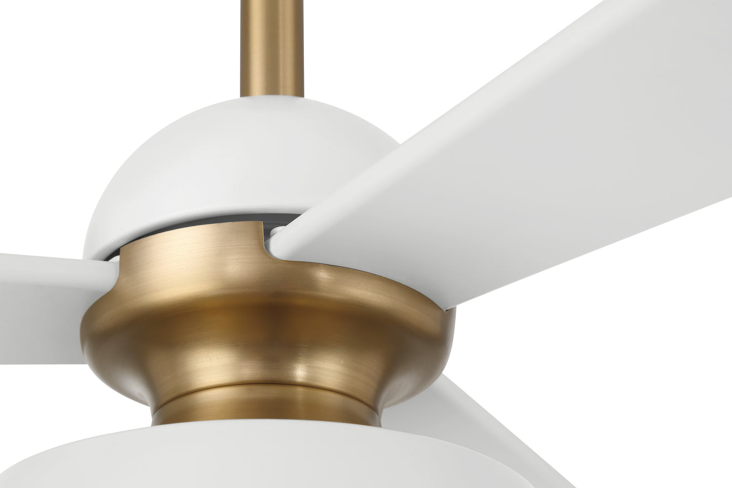 OTT60WSB3 - Otto 60" 3 Blade Ceiling Fan with Light Kit - White / Satin Brass