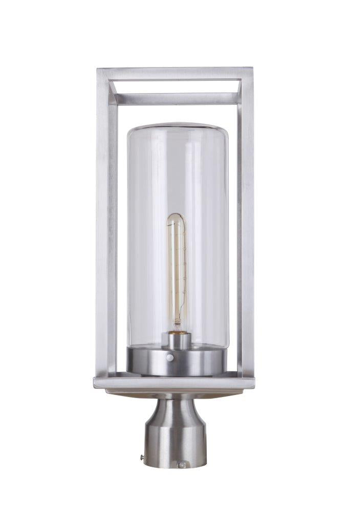 ZA4825-SA - Neo 1 Light 17" High Post Mount - Satin Aluminum
