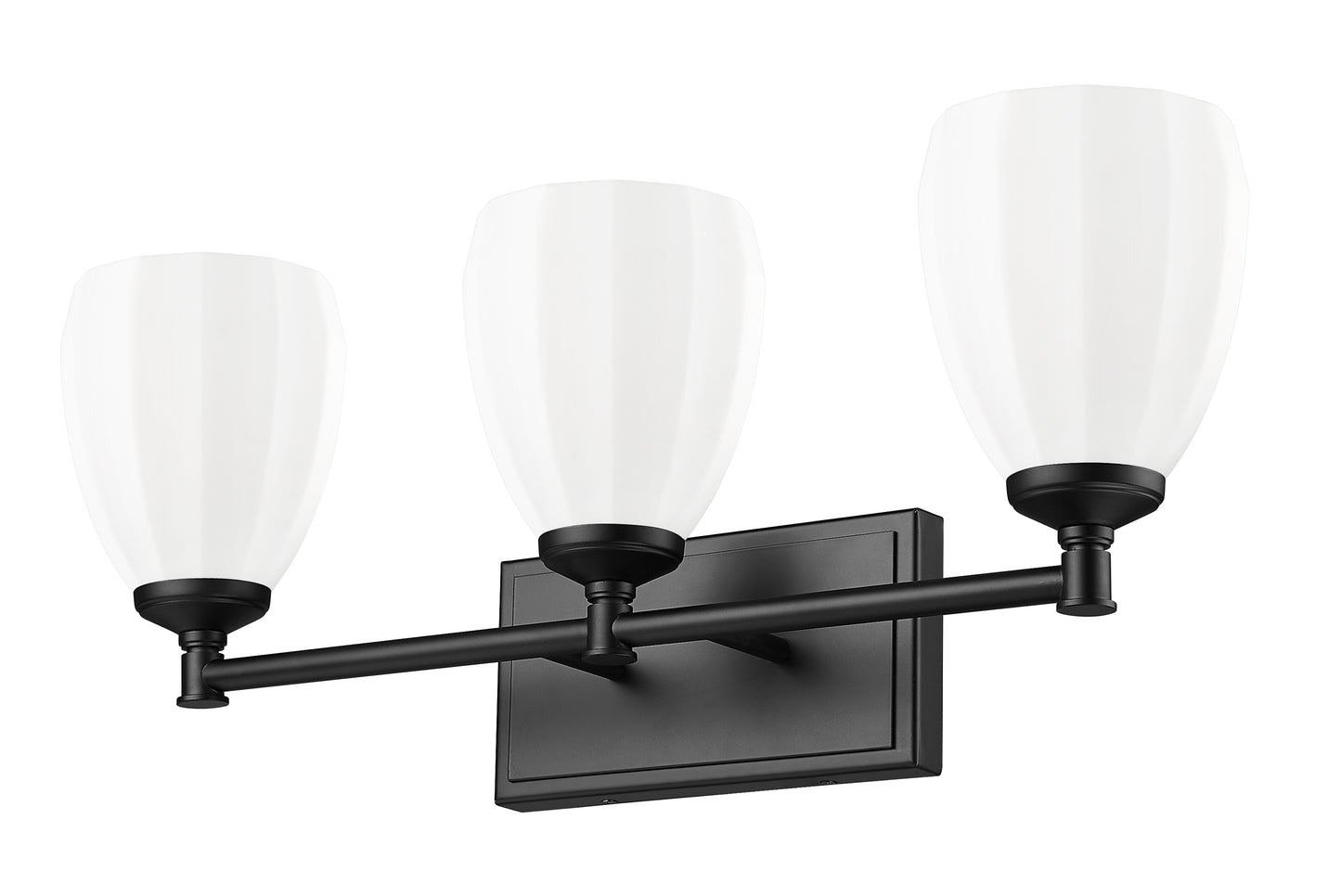 7004-3V-MB - Oren 3 Light 24" Vanity - Matte Black