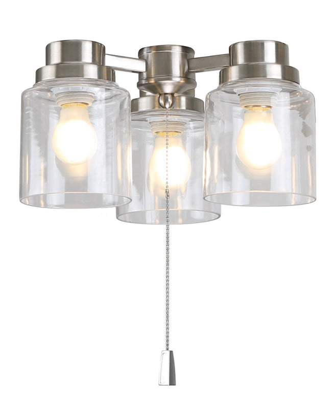 LK301102-BNK-LED - 3 Light Universal Light Kit in Brushed Polished Nickel