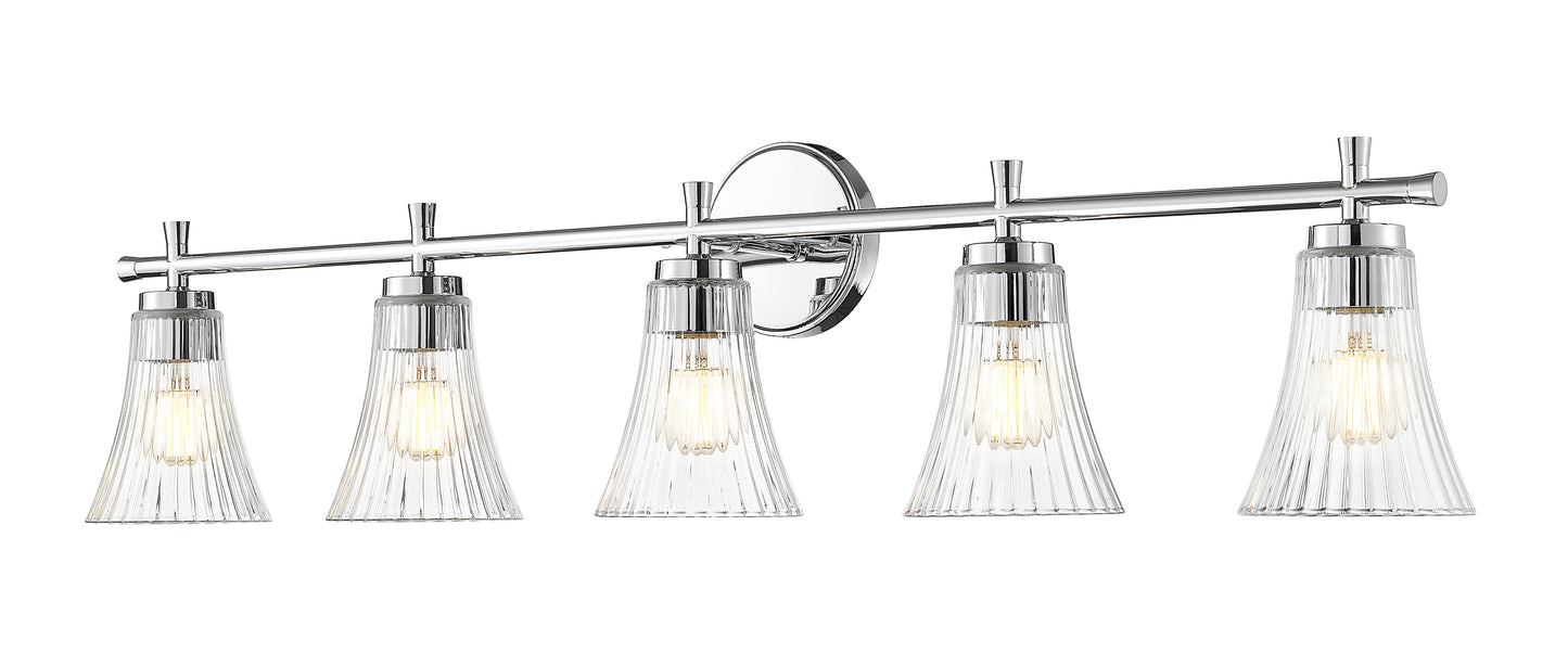7519-5V-CH - Belle 5 Light 42" Vanity - Chrome