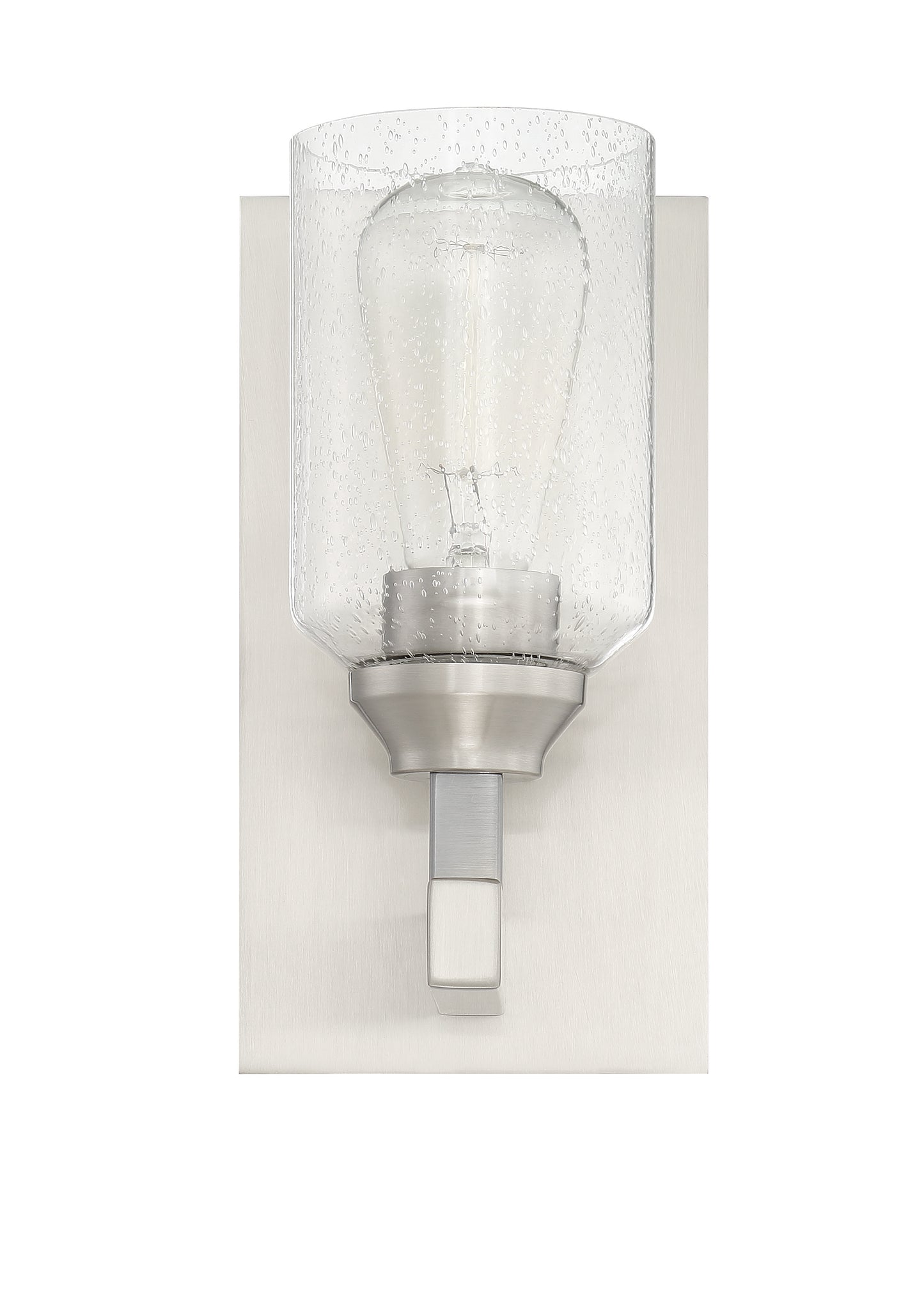 53161-BNK - Chicago 1 Light 10" High Wall Sconce - Brushed Nickel