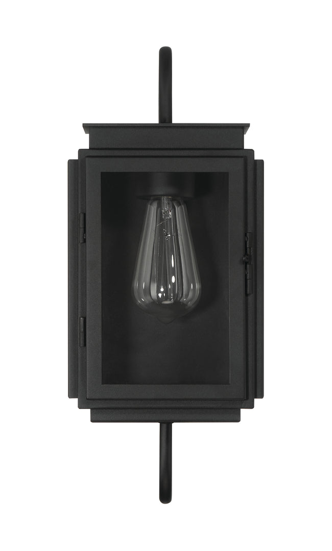 ZA7704-TB - Irving 1 Light 17" High Outdoor Wall Lantern - Textured Black