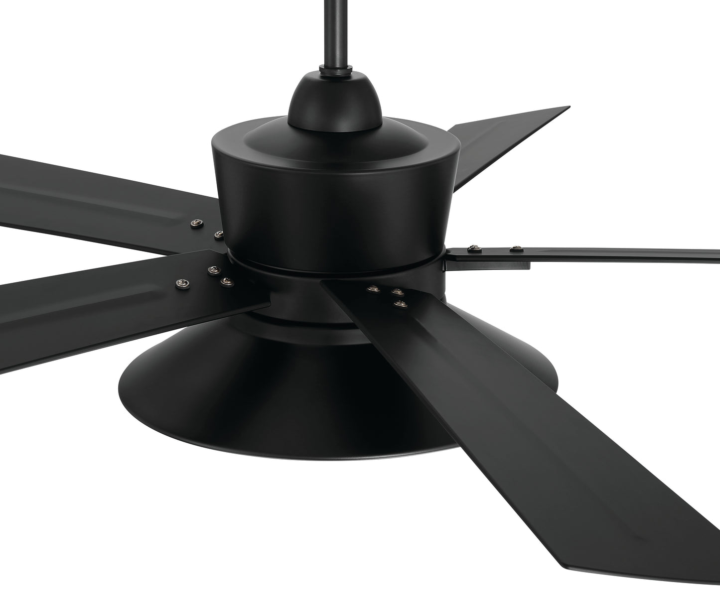 TOP52FB5 - Topper 52" 5 Blade Indoor Outdoor Ceiling Fan with Light Kit - Flat Black