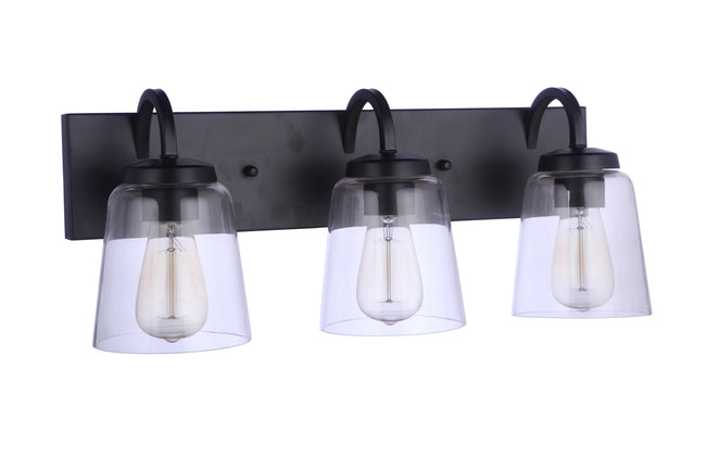 16323FB3 - Elsa 3 Light 22" Wide Vanity Light - Flat Black