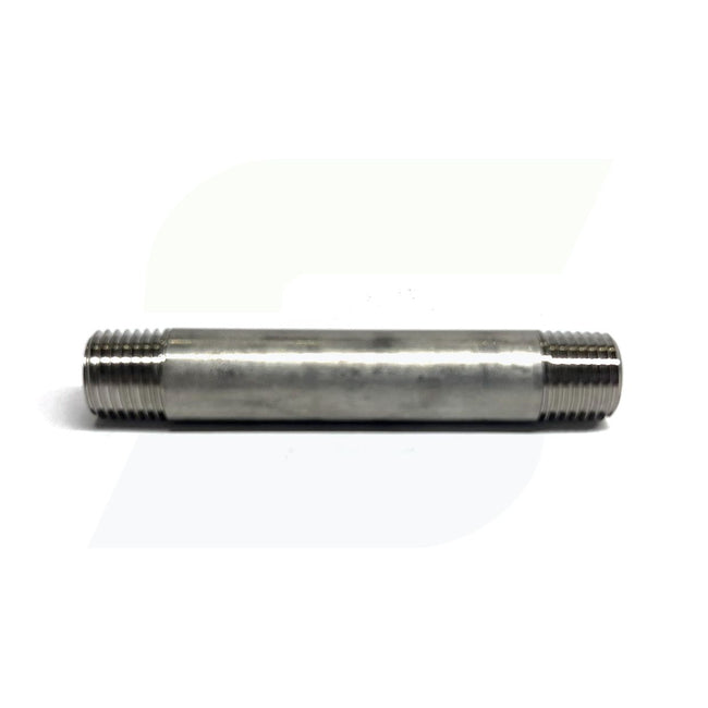 6004-300 - 1/4" x 3" L Threaded Pipe Nipple, 316/316L Stainless Steel Schedule 40