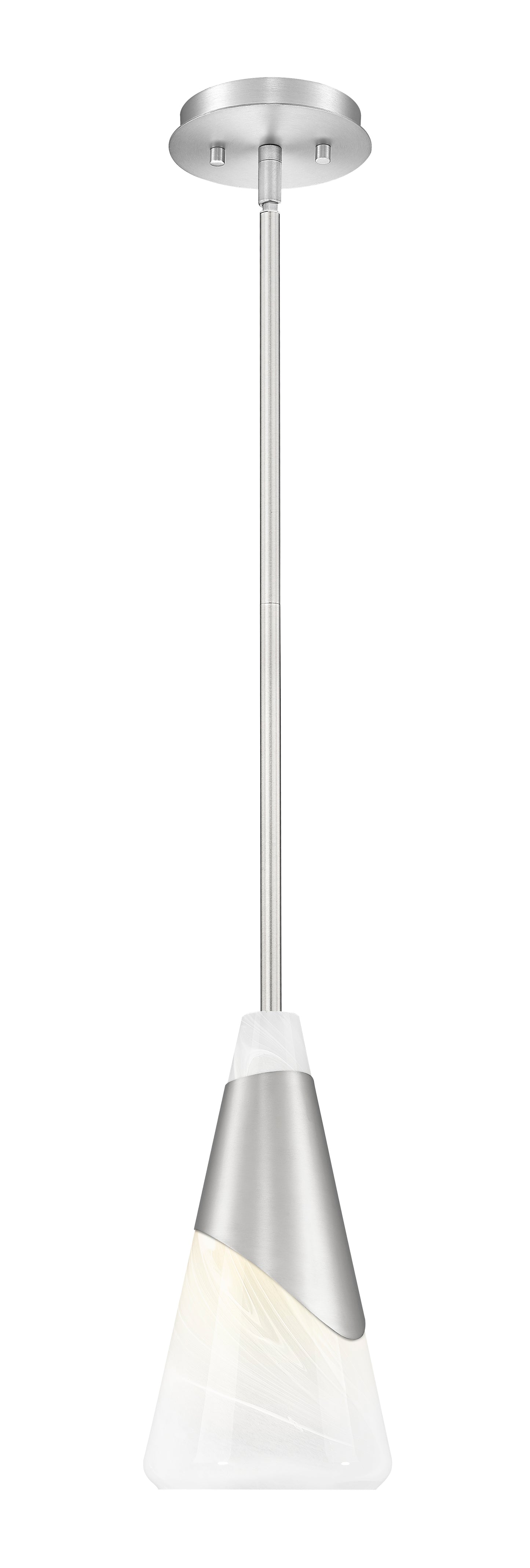 828P7-ROD-BN - Aimie 1 Light 7" Pendant - Brushed Nickel