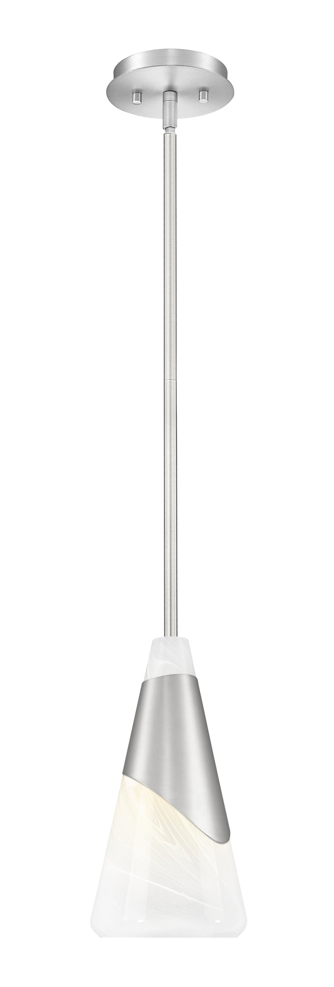 828P7-ROD-BN - Aimie 1 Light 7" Pendant - Brushed Nickel