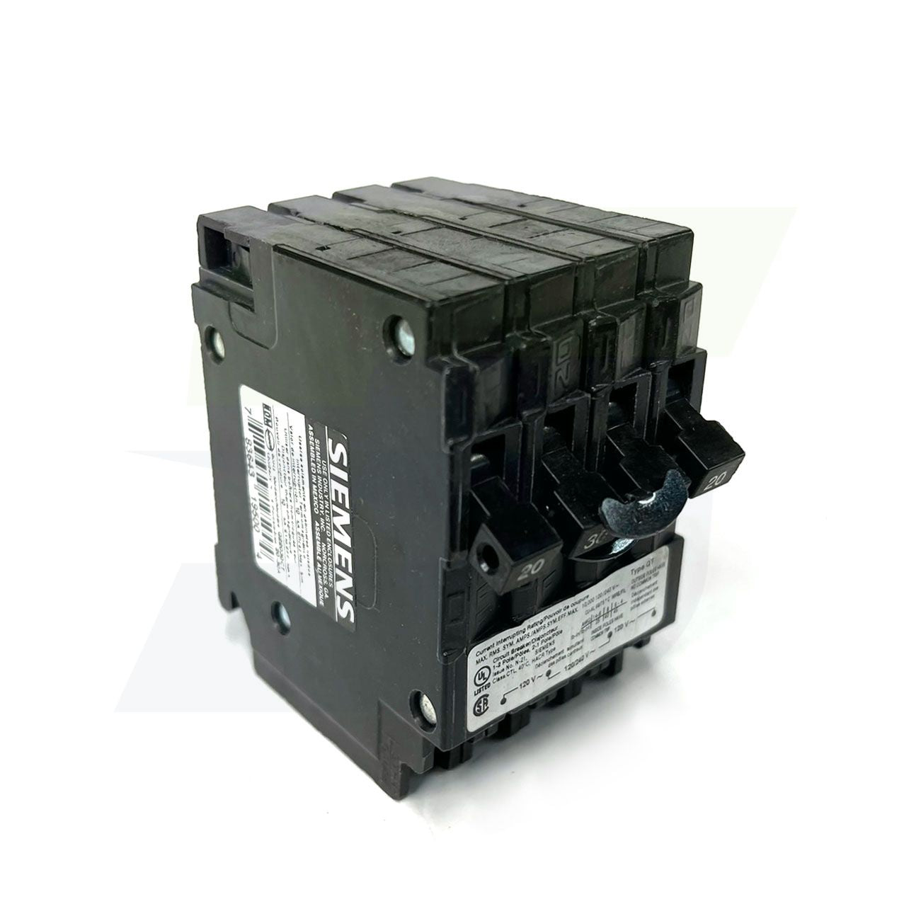 Q22030CT - 3-Pole Plug-In Circuit Breaker - 120/240V, 20-30A
