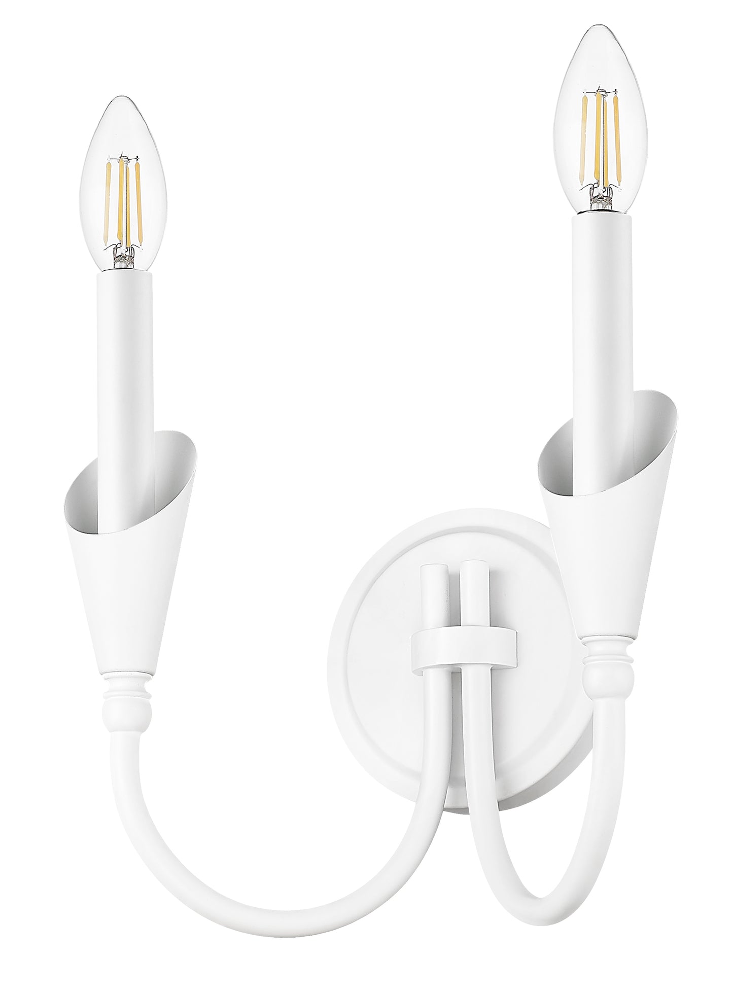 4014-2S-TW - Claudelle 2 Light Wall 14" Sconce - Tundra White
