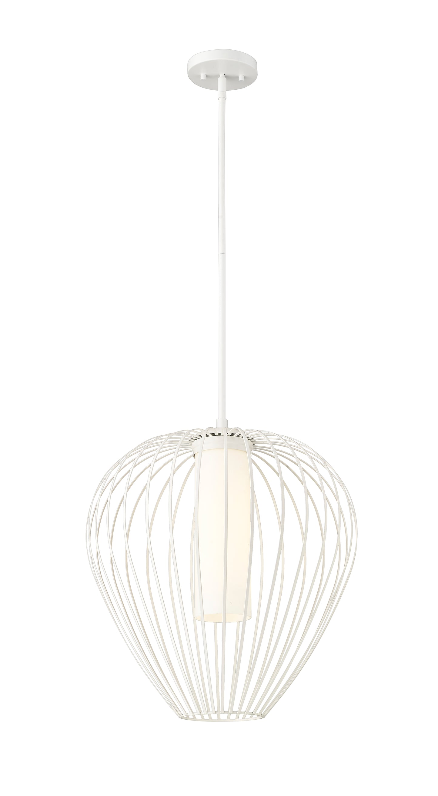 7507-18TW - Savanti 1 Light 18" Pendant - Tundra White