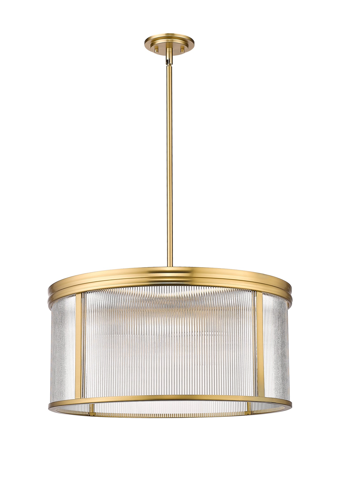 7504P24-MGLD - Carnaby 6 Light 24" Chandelier - Modern Gold