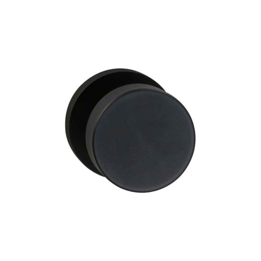 935MD/238T.PA10B - Passage Puck Knob with Modern Rose - Black Oil-Rubbed