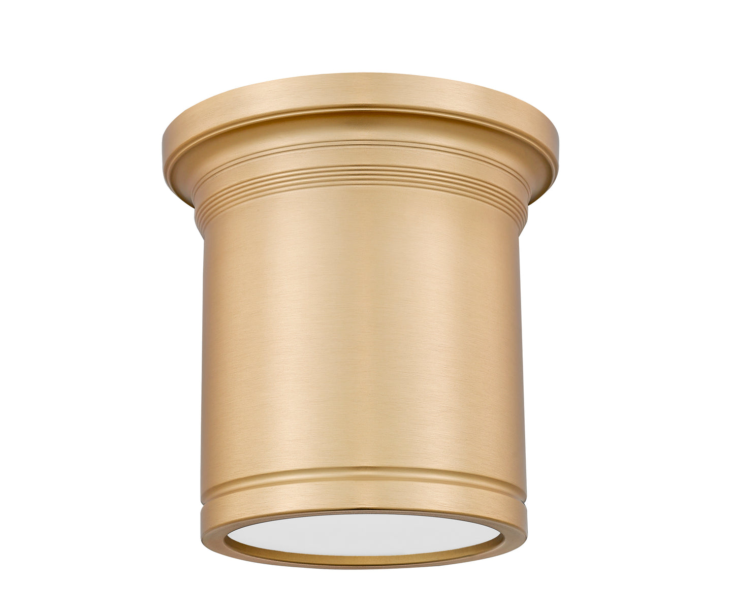 7702F8-MGLD-LED - Bentley 1 Light Flush 8" Mount - Modern Gold