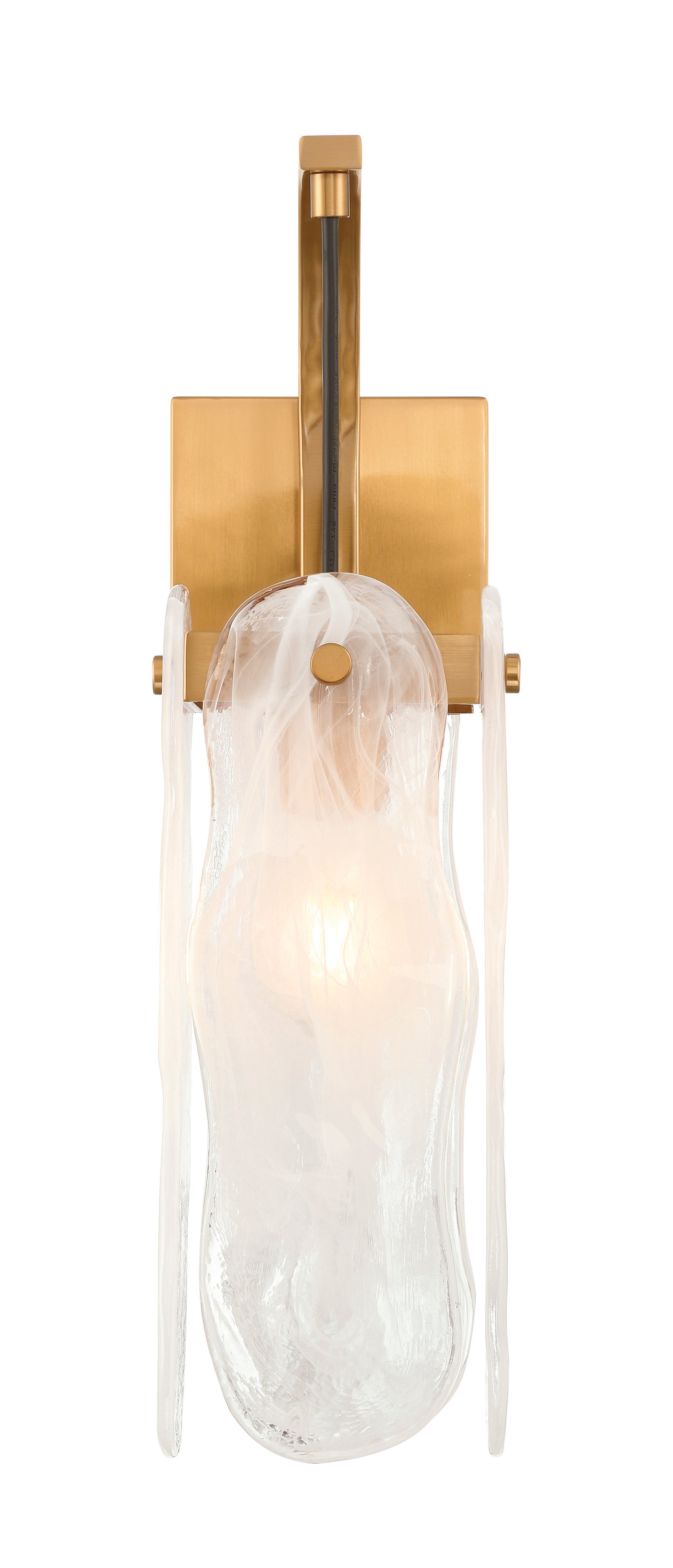 59961-SB - Angela 1 Light 17" High Wall Sconce - Satin Brass