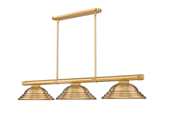 3050-3RB-SRB - Vanguard 3 Light 59" Billiard - Rubbed Brass