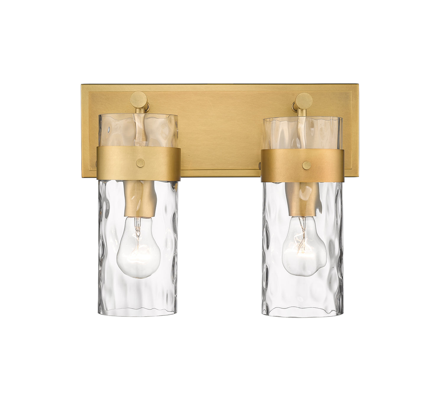 3035-2V-RB - Fontaine 2 Light 14" Vanity - Rubbed Brass
