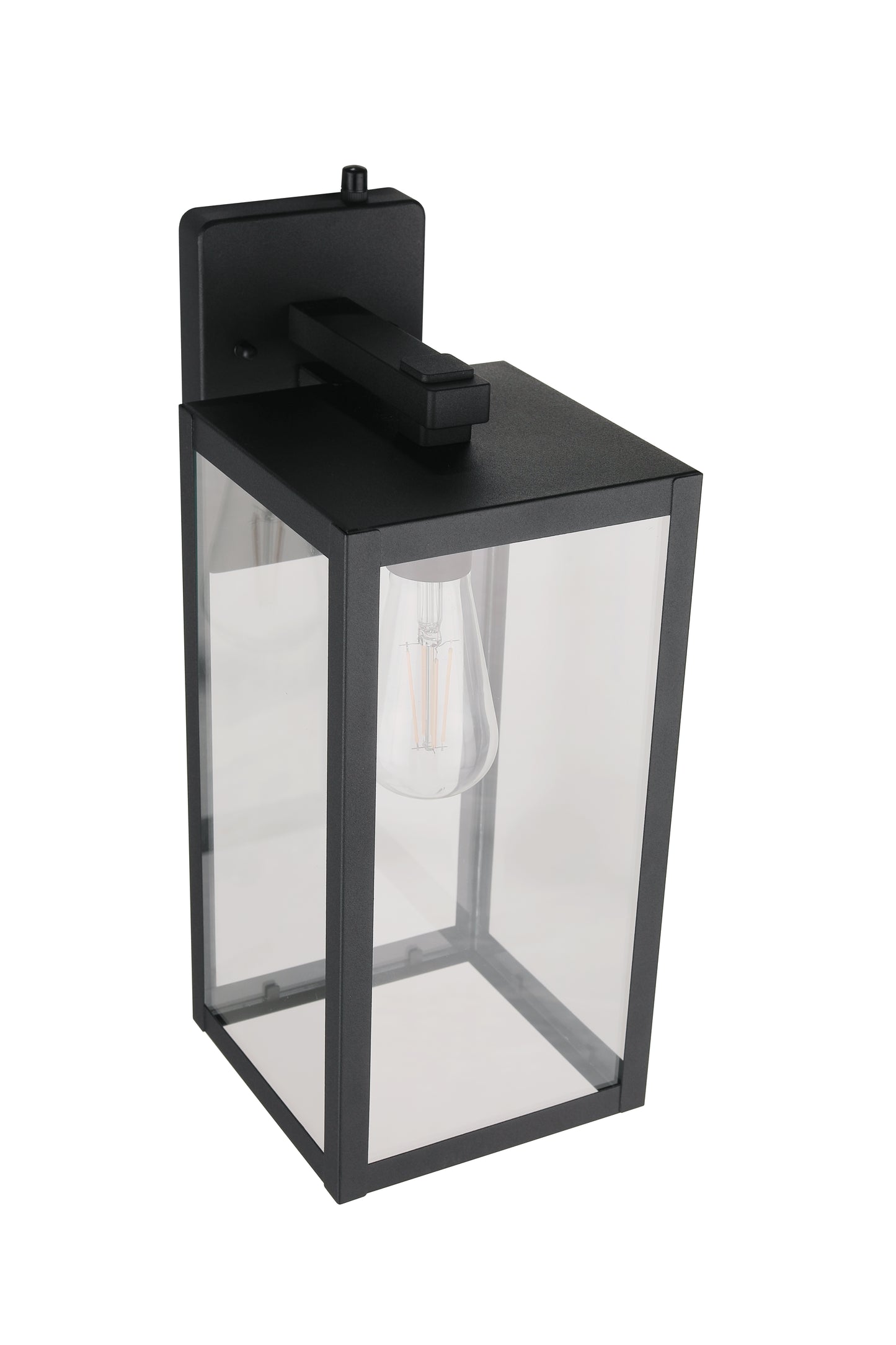 ZA7114-TB-PC - Harris 1 Light 16" High Outdoor Wall Lantern - Textured Black