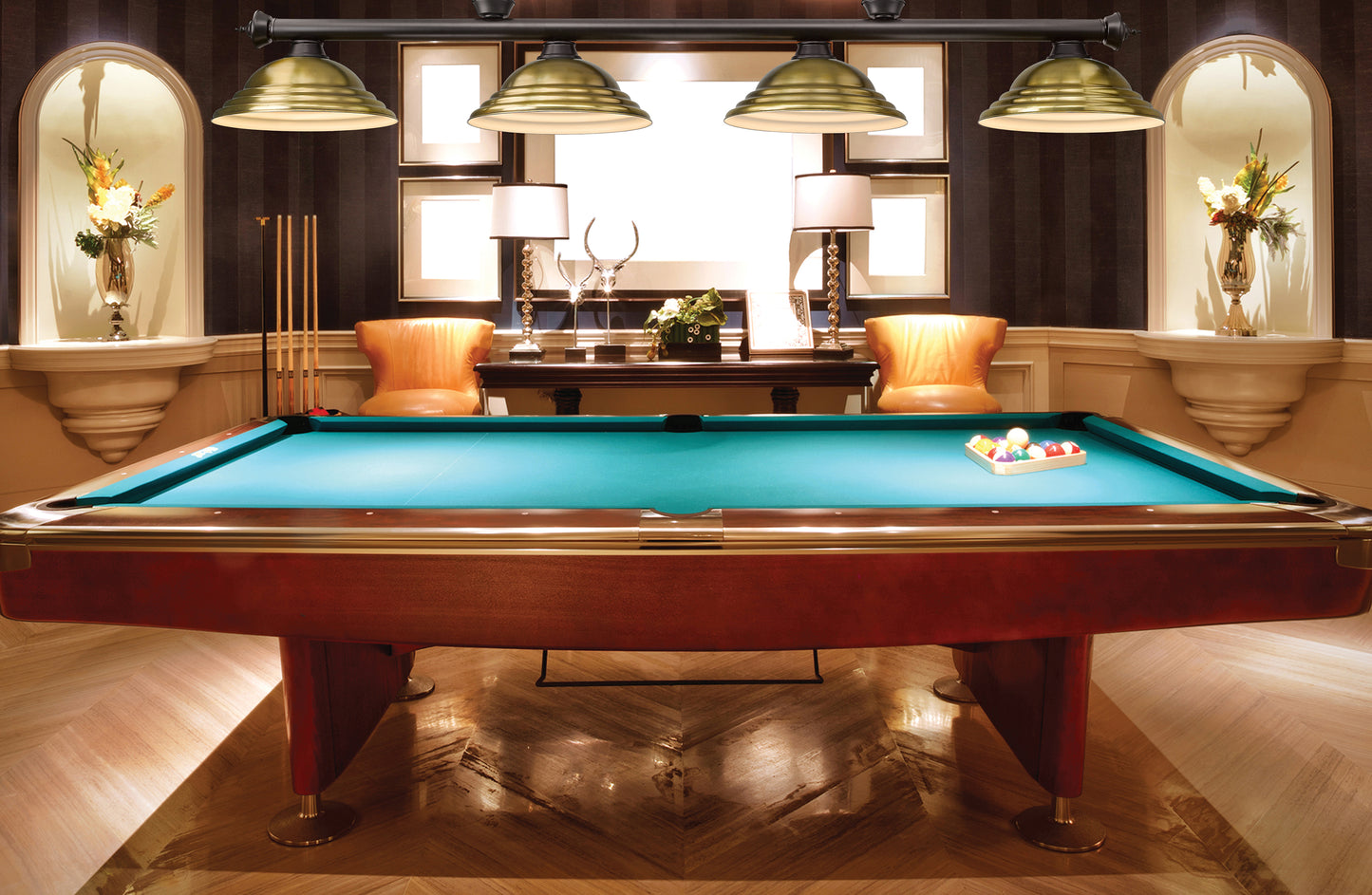 2306-4BRZ-SRB - Cordon 4 Light 82" Billiard - Bronze