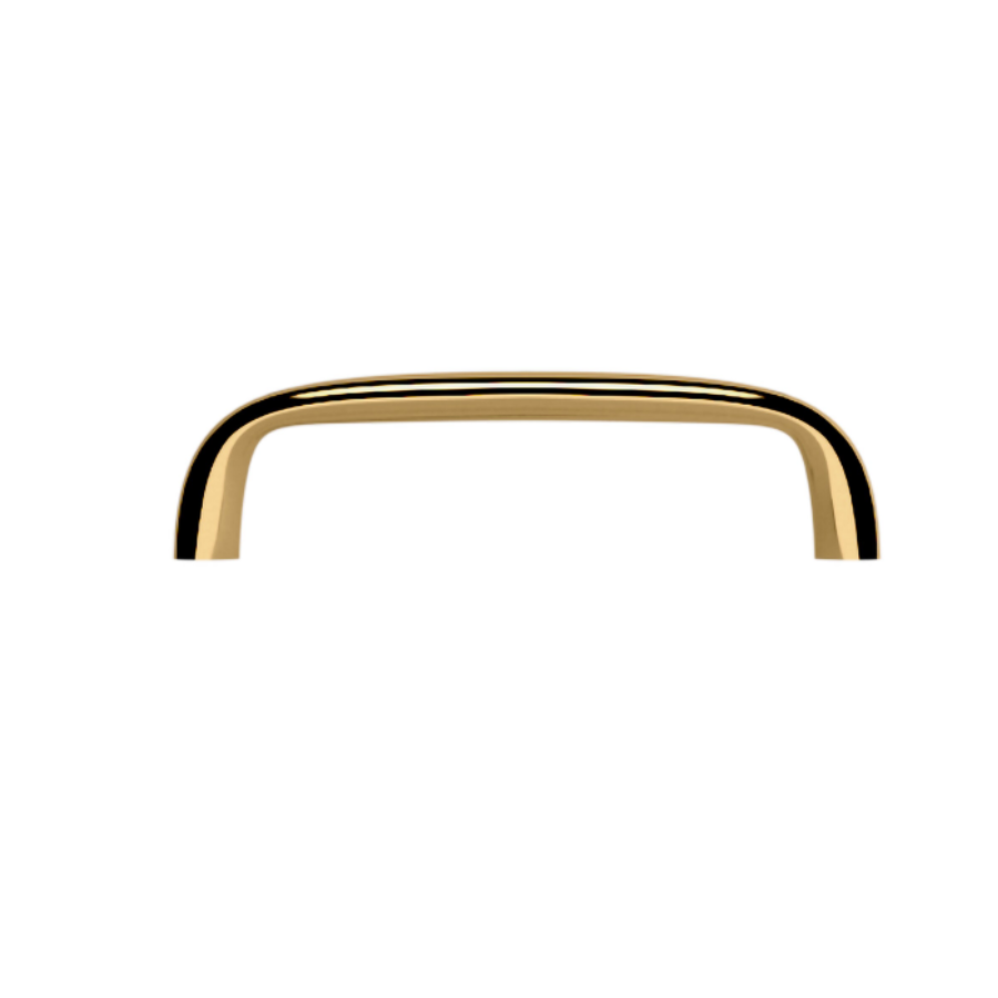 4480003 - 4" Centers - Oval Pull - Polished Brass