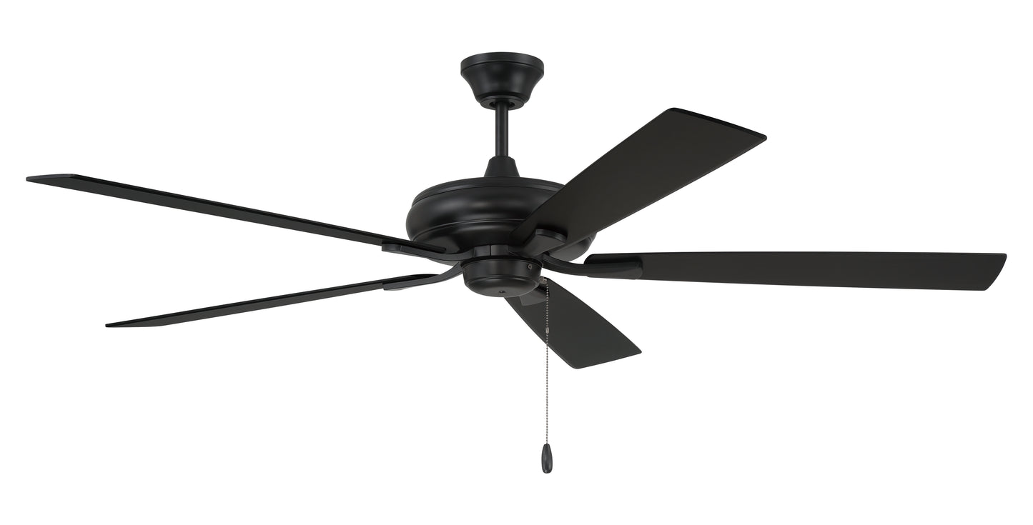 ECF60FB5-FBGW - Eos 60" 5-blade ceiling fan with no light kit 60" 5 Blade Ceiling Fan with Light Kit - Flat Black