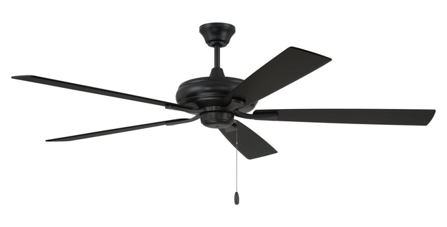 ECF60FB5-FBGW - Eos 60" 5-blade ceiling fan with no light kit 60" 5 Blade Ceiling Fan with Light Kit - Flat Black