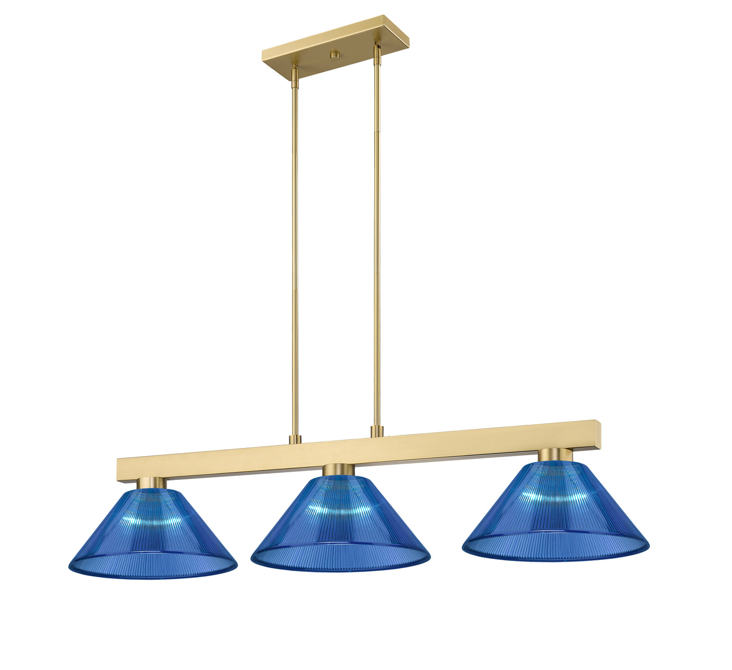 152MGLD-ARDB - Cobalt 3 Light 50" Billiard - Modern Gold