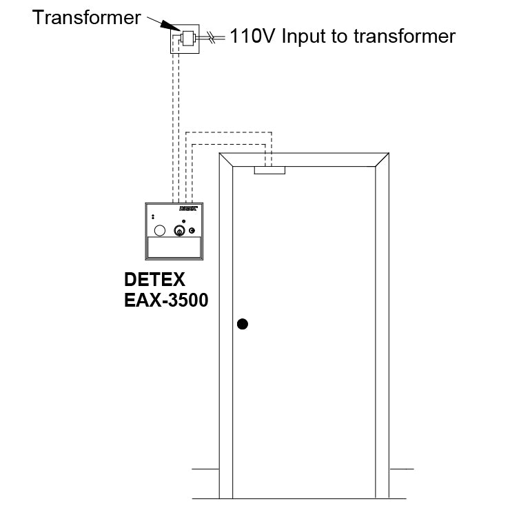 EAX-3500 - Hardwired Timed Bypass Exit Alarm with Rechargeable Battery