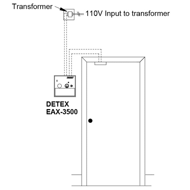 EAX-3500 - Hardwired Timed Bypass Exit Alarm with Rechargeable Battery