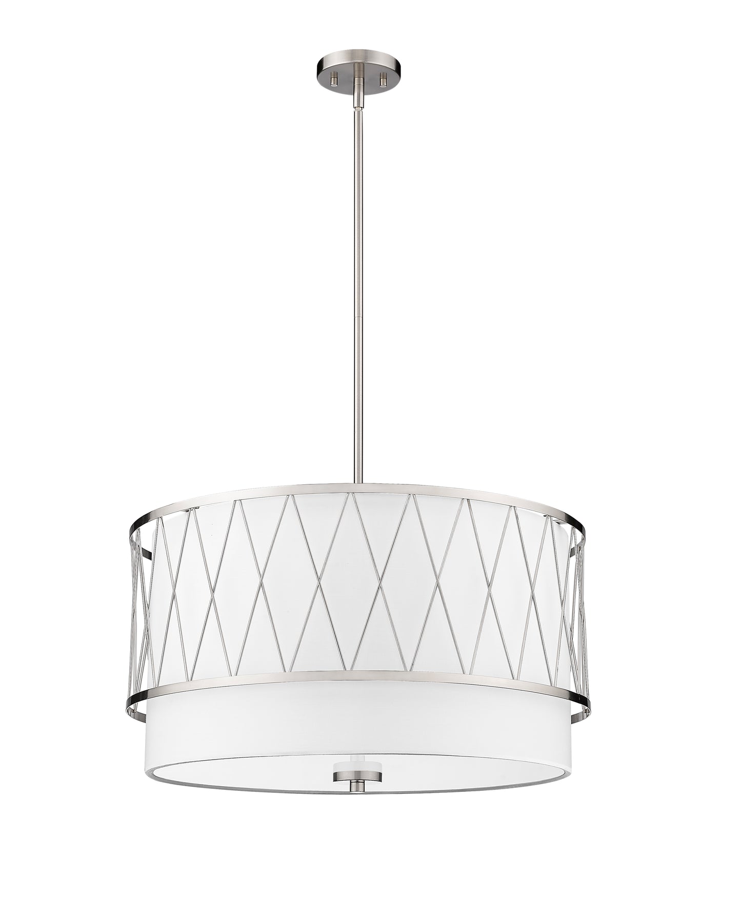 198-24BN - Dalton 4 Light 24" Pendant - Brushed Nickel