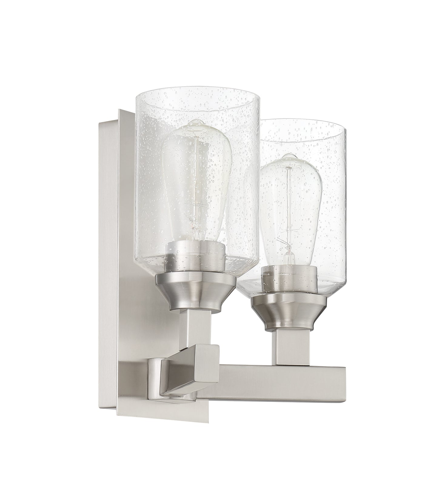 53162-BNK - Chicago 2 Light 10" High Wall Sconce - Brushed Nickel
