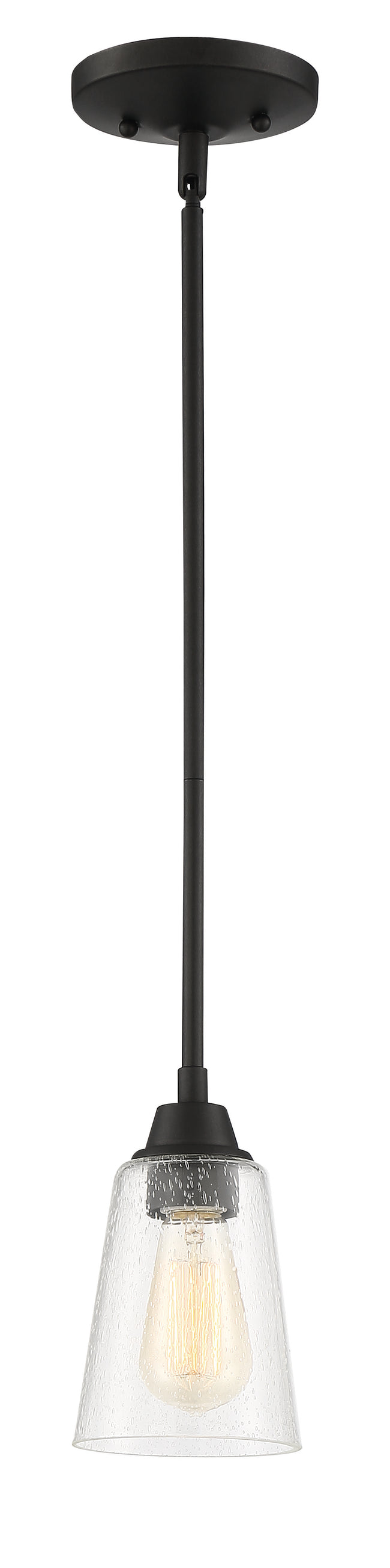 41991-ESP-CS - Grace 1 Light 5" Wide Mini Pendant - Espresso