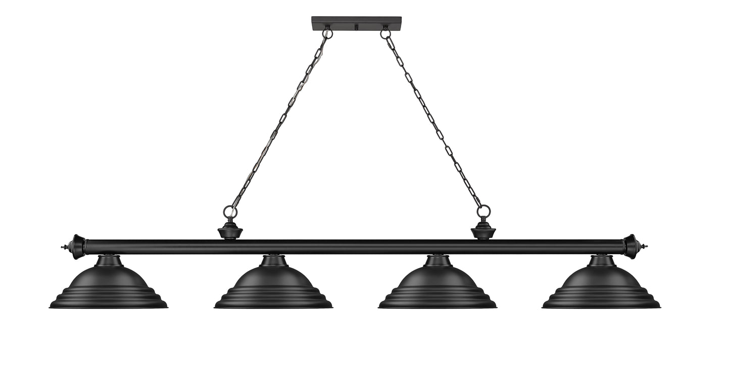 2306-4MB-SMB - Cordon 4 Light 82" Billiard - Matte Black