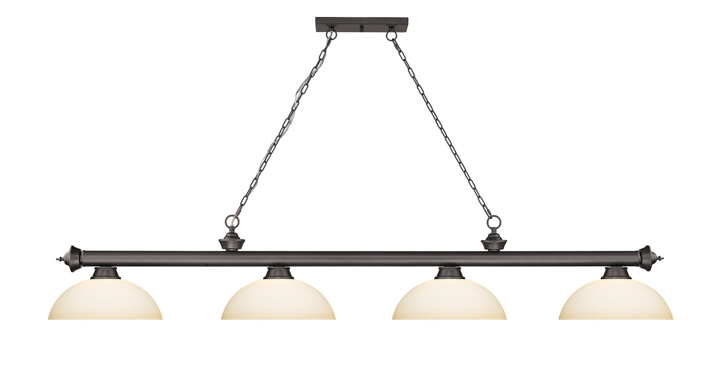 2306-4BRZ-DMO14 - Cordon 4 Light 81" Billiard - Bronze