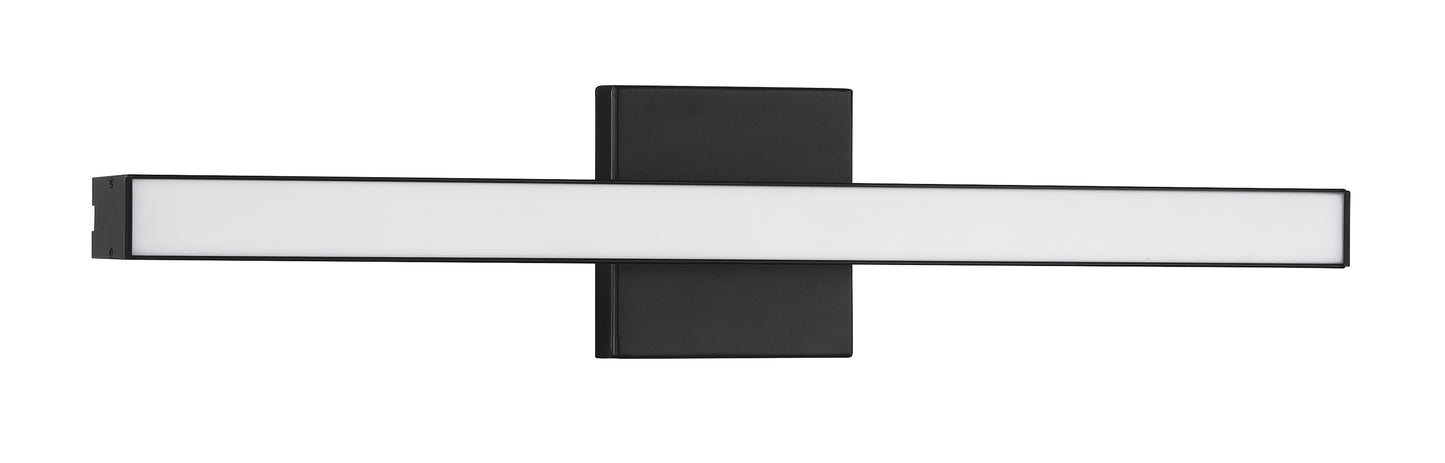 10124FB-LED - Trim 1 Light 24" Wide LED Vanity Light - Flat Black