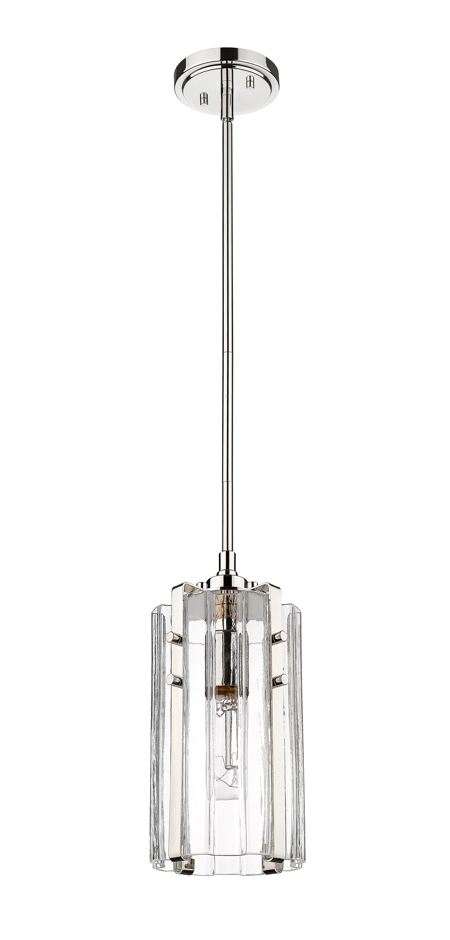 3036MP-PN - Alverton 1 Light 6" Pendant - Polished Nickel