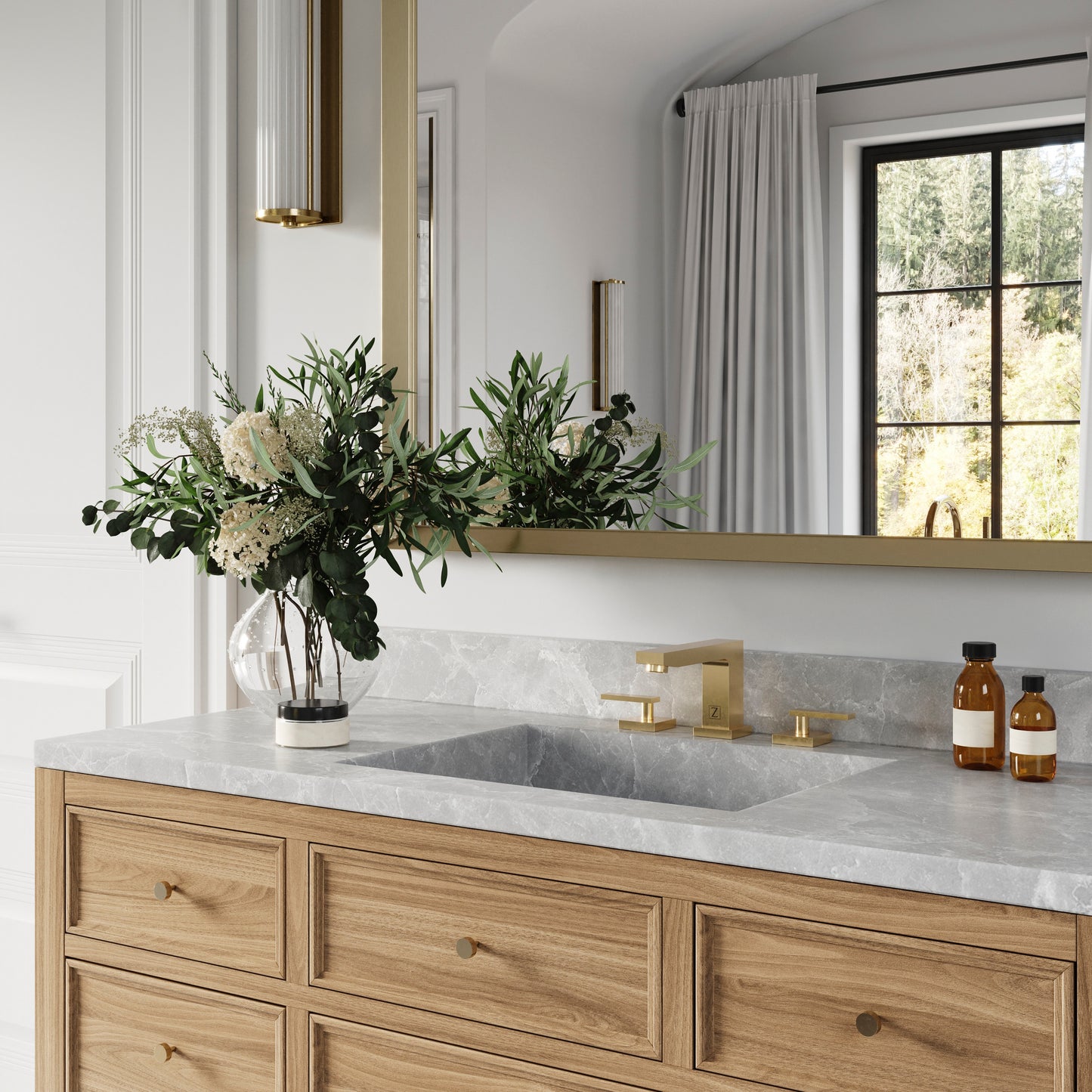 CBY-BF-CB - Autograph Edition Crystal Bay Bath Faucet in Champagne Bronze