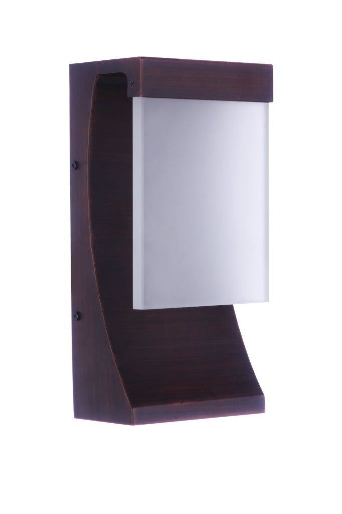 ZA5804-ABZ-LED - Vault 1 Light 12" High Outdoor Wall Lantern - Aged Bronze Brushed