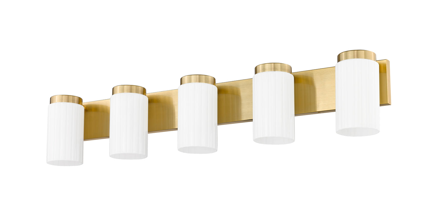 746-5V-LG - Burk 5 Light 38" Vanity - Luxe Gold
