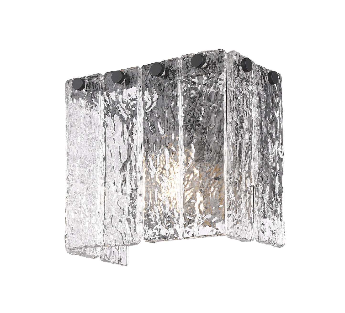 1943-1S-MB - Glacier 1 Light Wall 7" Sconce - Matte Black